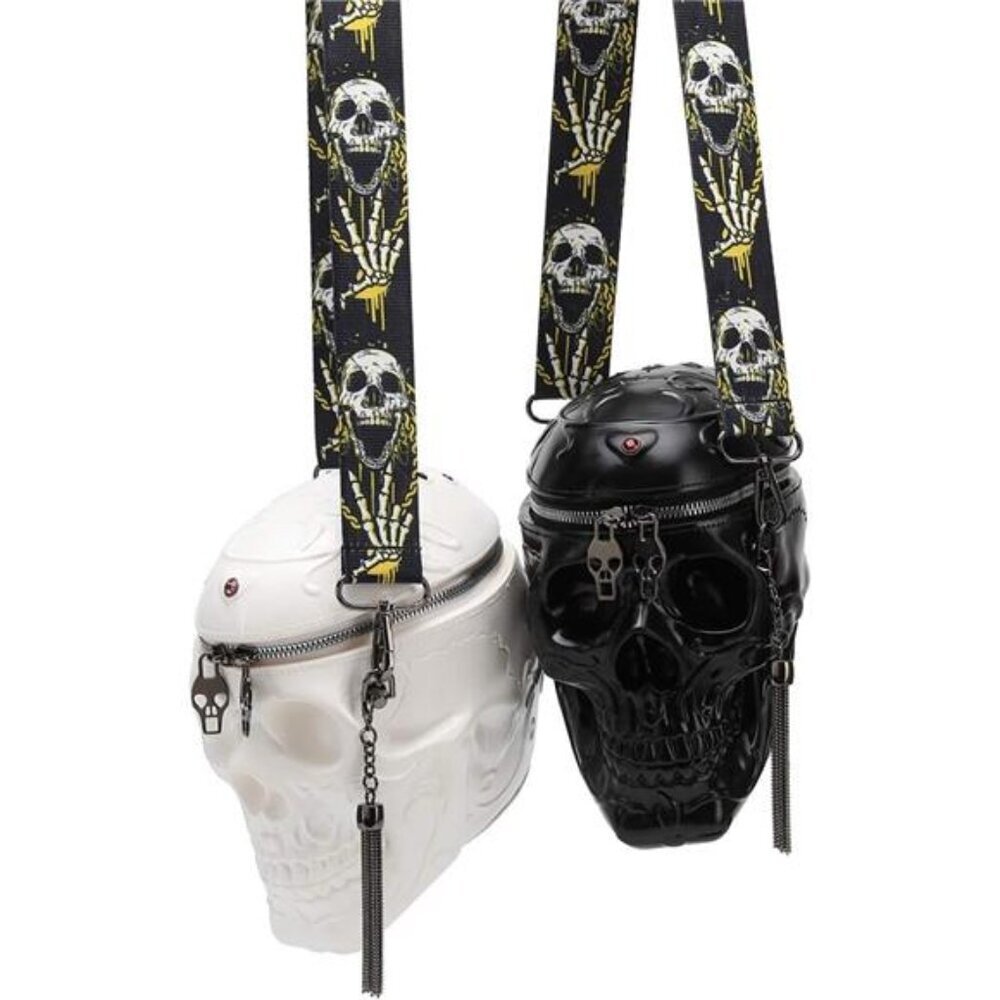 Skull Purses Handbags For Women Shoulder Bag,Skull Crossbody Purse Gothic Bag - Picture 3 of 7